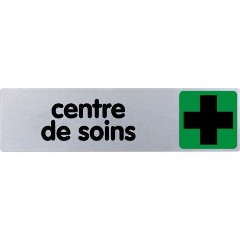 Plaque de porte Centre de soins - couleur 170x45mm - 4032689