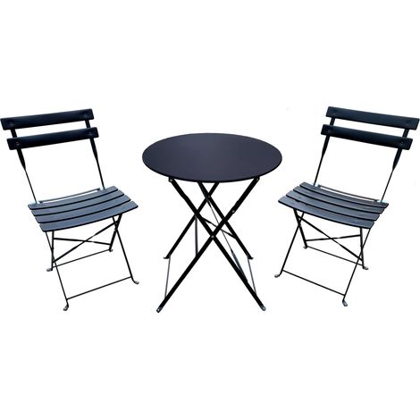 SET BISTRO GIOTTO NERO SAT FS460- 1,0 pz