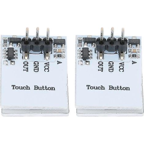 2 modules de commutateurs tactiles capacitifs anti-interférences HTTM 2,7 V-6 V (bleus) (1/4)