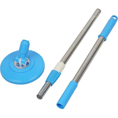 Fourniture directe d'usine - Accessoires pour balais-serpillères rotatifs en gros - Manche de balai antidéflagrant renforcé en acier inoxydable 304 (bleu) (1/5)