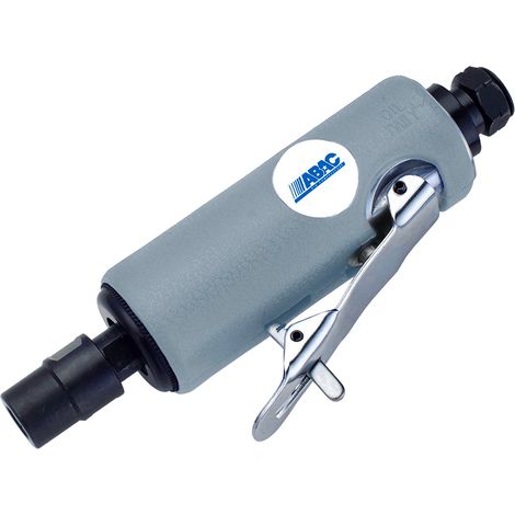 ABAC Meuleuse Droite a Air Pour Compresseur G-201, Meuleuse a Air avec Poignee en Caoutchouc, Meules 5 Axes de 3 mm et 5 Axes de 6 mm, 25 000 Tr/min, Pression Max. 8 Bar (1/2)