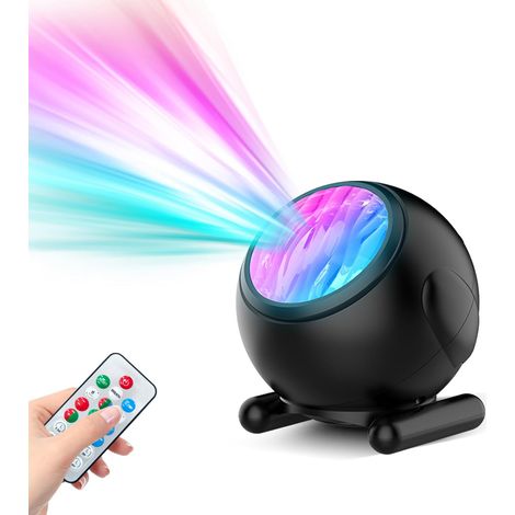 LED-Laserprojektorlampe mit Sprachsteuerung für Wasserwellen, Sternenhimmel-Projektorlampe, Bluetooth-Musik-gesteuerte Laser-Ambientebeleuchtung – 7,5-W-Sternenhimmel-Projektorlampe (1/3)