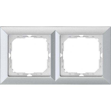 Cadre double perle argenté - E+9000298 (1/2)