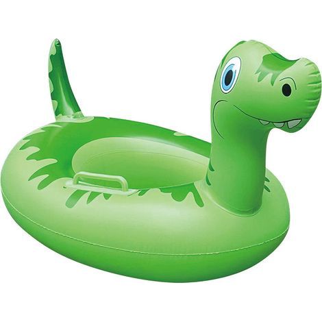 ALLIANDISB Aufblasbarer Babyschwimmring – Niedliche Tiermotive, integrierter Sitz, 0–5 Jahre (1/5)
