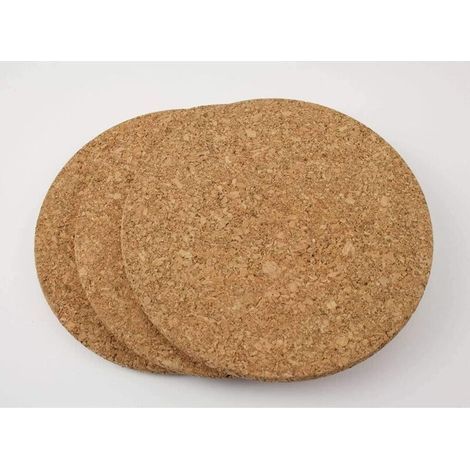 Lot de 3 Dessous de Plat en liège – 19 cm de diamètre (1/5)