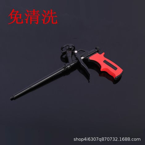 Pistolet à mousse expansive en polyuréthane (PU), sans nettoyant, revêtement en téflon (PTFE) pour le calfeutrage et le remplissage, usage domestique et professionnel. (1/5)