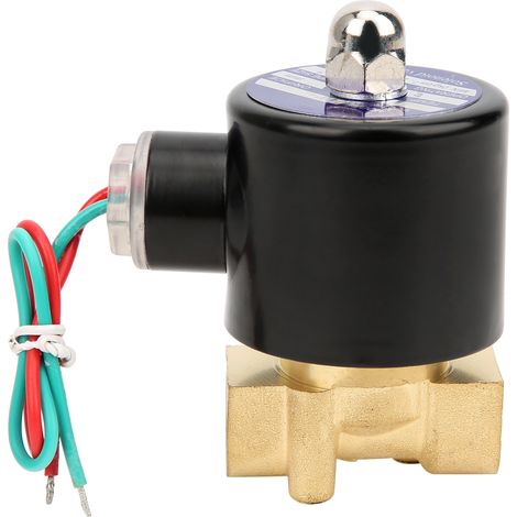 G3/8-Zoll-Messingventil, Wasserdruck, mechanisch, normal geschlossen, direktwirkend, 2W-040-10AC24V (1/5)
