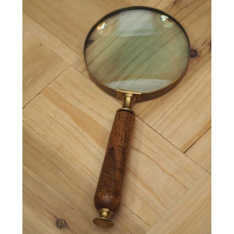 Loupe manguier laiton doré 24x10cm