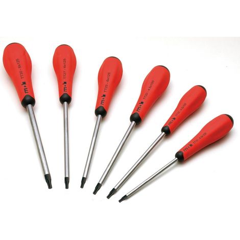 Jeu de 6 Tournevis Torx Perce - MOB (1/4)