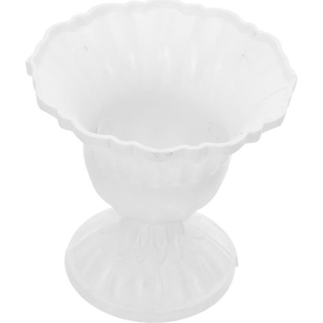Lot de 2 vases muraux blancs en plastique, style rustique français vintage (1/5)