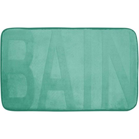 Tapis de Bain Microfibre "Relief" 45x75cm Tilleul (1/3)