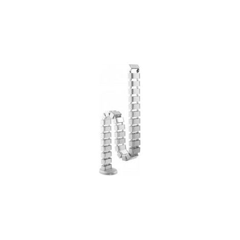 equip 650809 organisateur de câbles blanc 67x35x1300 mm