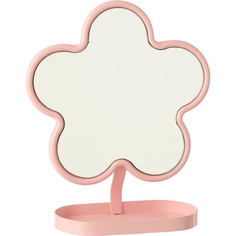 Miroir Enfant Fleur "Blossom" 27cm Rose (1/2)