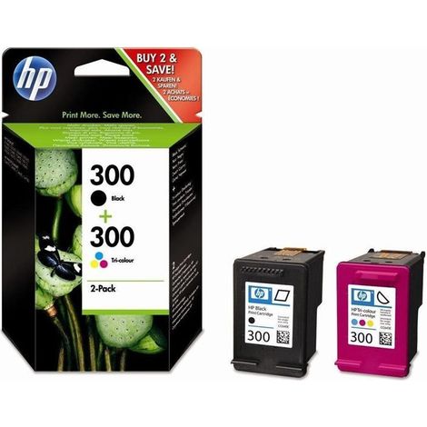 HP CN 637 EE Multipack schwarz/color No. 300 Druckerpatronen (1/5)