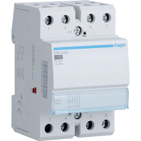 Contactor modular 40A 2NA 2NC 230V AC ESC442