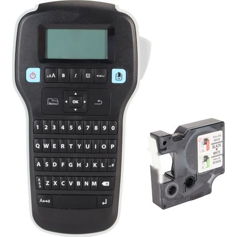 Imprimante d'étiquettes portative avec clavier et grand écran, machine à étiqueter manuelle facile à utiliser (1/5)