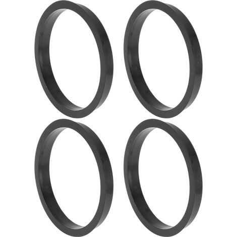79.6mm To 72.1mm Car Wheel Hub Centering Rings Black Polycarbonate Shock Absorbing Shaft Center Wheels Hubrings 4pcs 79,6mm Diamètre Extérieur, 72,1mm Diamètre Intérieur, 10mm Épaisseur, Pour Voiture (1/5)