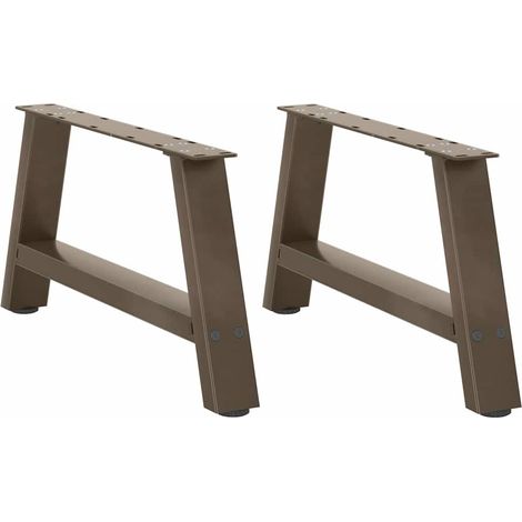 Couchtischbeine A-Form 2 Stk. 70x(30-31) cm Stahl