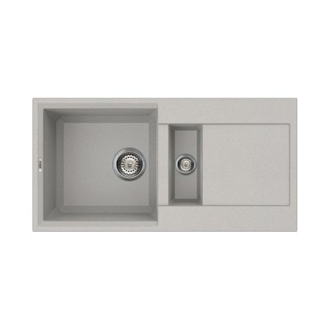 Lavello Elleci da incasso Easy 425 Metaltek 79 Aluminium LMY42579 (1/3)