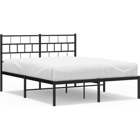 Maison Exclusive - Estructura cama sin colchón con cabecero metal