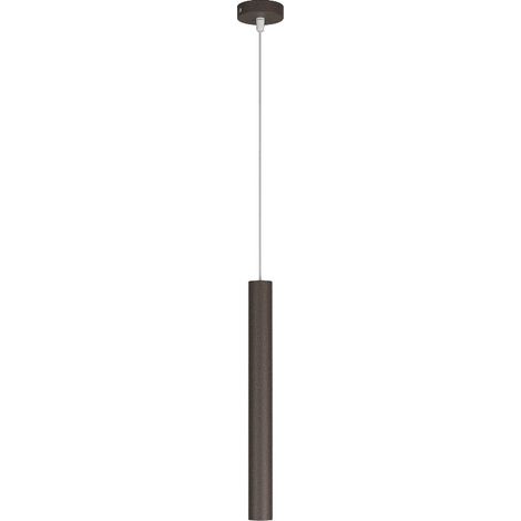 Sospensione Moderna Round Tube Metallo Marrone 1 Luce Gu10 (1/4)