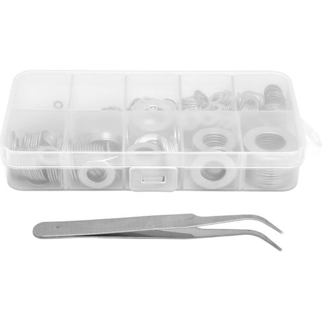 684 rondelles plates, acier inoxydable 304, kit mixte pour réparation et remplacement. (1/5)