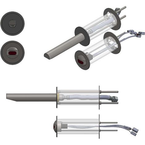 Sanela Accesorios - Kit de instalación para grifos de lavabo de pared SLA 52A