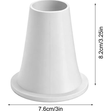 Accessoires de piscine (Blanc) Réducteur de cône de piscine en caoutchouc étanche, pièce de rechange, adaptateur réducteur pour skimmer de nettoyeur de piscine, pour jardin, terrasse ou patio extérieu (1/5)