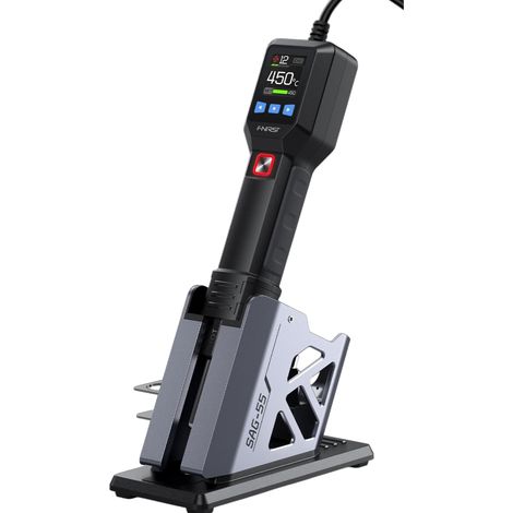 Mikro-Heißluftpistole für BGA-Reparaturen, 550 W, mit Ständer und Digitalanzeige (550 W) (1/5)