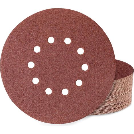 Schleifpapier 225mm Klett 10 Loch Deckenschleifer 60 Körnung 40 Stück (1/5)