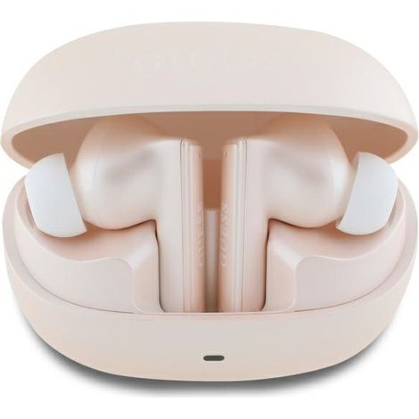 Guess TWS Bluetooth-Kopfhörer mit Dockingstation, pinkes Kapsellogo (1/5)
