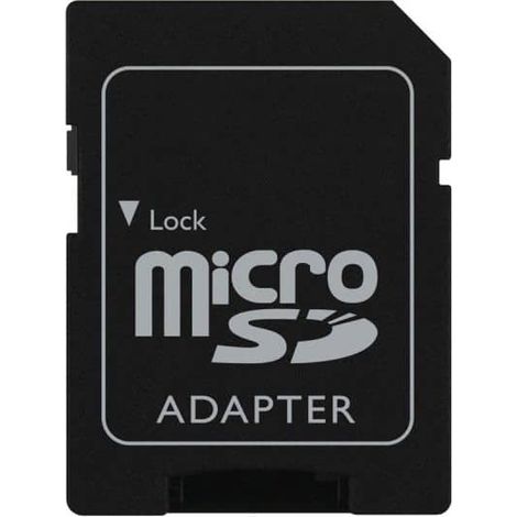 Adaptador de tarjeta micro SD a SD  Negro (1/4)