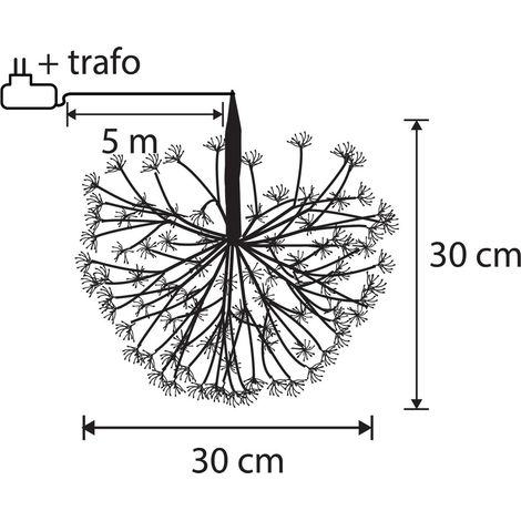 Luca Lighting Figurines de Noël LED Blanc chaud H30xl30xL30cm (1/5)