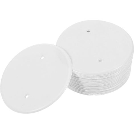 Cache-cordon D'alimentation Rond en Plastique Blanc, 20 Pièces, Design Précis et Sécurité Électrique, pour Hôtel et Plafond (1/5)