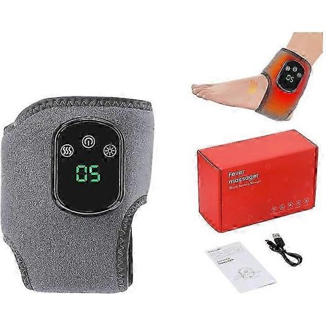 Appareil de massage des pieds, masseur de pieds électrique portable, vibrations multi-niveaux et mode combiné, massage thermique, aide à détendre les pieds et favorise le confort (1/5)