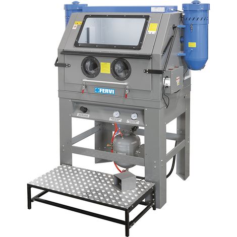 Drucksandstrahlgerat mit 2x230 V Absauggeraten Fervi 0605 (1/4)