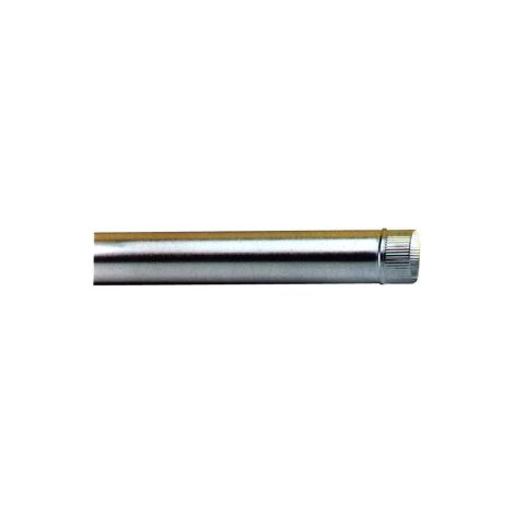 TUBO STUFA ZINCATO 0,5 MM - 130 MM