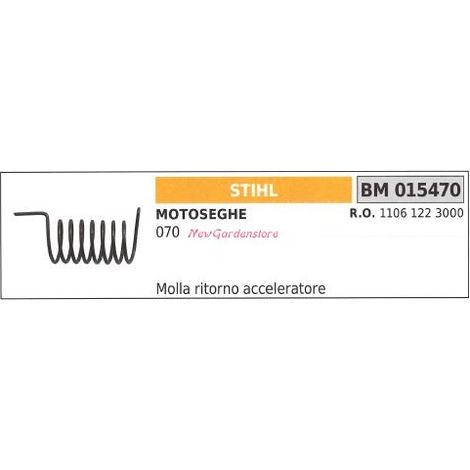STIHL Drosselklappenrückholfeder 070 015470
