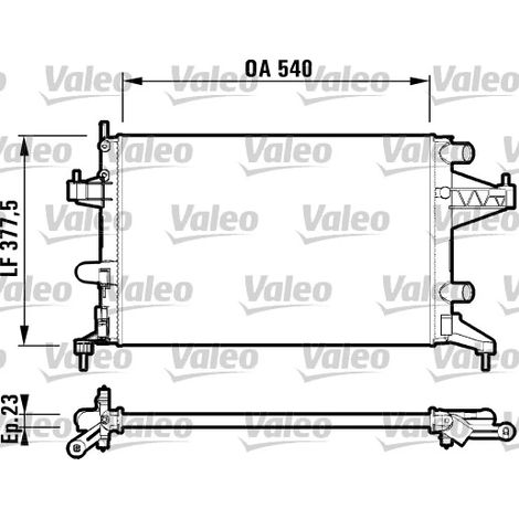 Radiateur, refroidissement du moteur Valeo 732825 OPEL 1300236 1300250 1300334