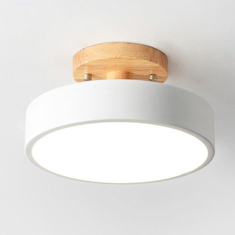 Plafonnier LED Petit,Lampe Plafond moderne à encastrer,Φ20cm Lampe LED Rond, 3 Températures de Couleur,Lampe Plafond Applicable à Salle de Bain Salon Cuisine Intérieur (Blanc)