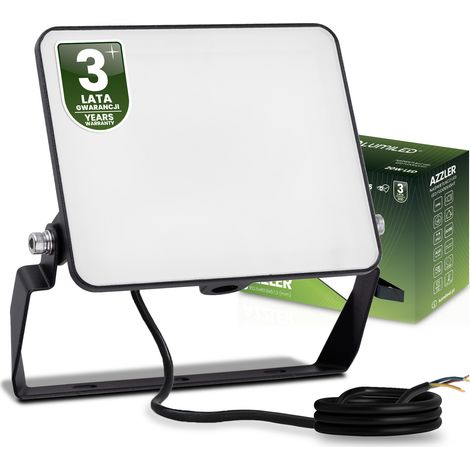 Faro LED Azzler 20W 2400lm 4000K IP65 Lampada alogena per esterni nera lumiled (1/5)