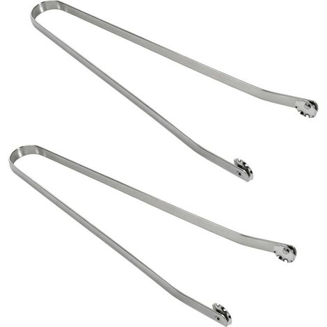 pièces Pince Barbecue Roulette Manche Long 40 cm Pince A Saucisse À Roulettes En Acier Inoxydable Pour Retournage Facile Des 10 1 2 virgule 5 cm (1/4)