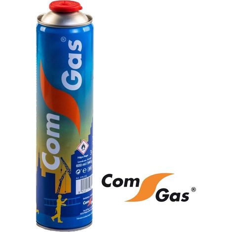Cartouche de gaz butane/propane 600 ml avec filetage 7/16