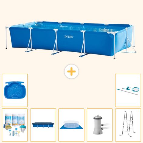 Intex Piscine Tubulaire Rectangulaire - 450x220x84 cm - 8-pièces  S20069 (1/5)