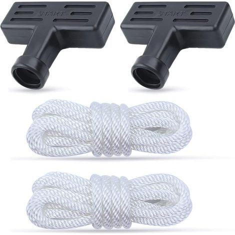 2 x Poignée de lanceur et kit de cordes pour Honda GX160 GX200 GX120 GX110, moteur, taille-haie, débroussailleuse 28461-ZH8-013 (1/5)
