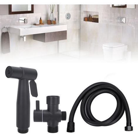 Bidet-Duschpistolen-Set aus Edelstahl 304, kein Bohren erforderlich, mit 7/8"-Druckdüse (1/5)