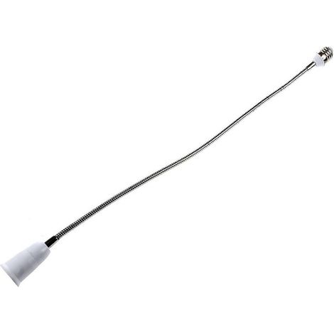 4 x E27 pour E27 lampe lampe poire Flexible extension adaptateur Con r blanc 60cm (1/5)