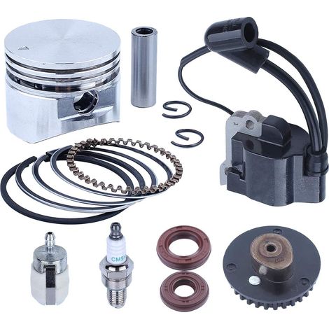 Adefol Kit piston 35mm, bobine d'allumage, poulie arbre à cames, joint d'huile pour moteur Honda GX25 25cc 4 temps pour coupe-bordures et débroussailleuse (1/5)