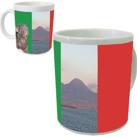 Tasse en céramique Chien Napolitin Cbkreation