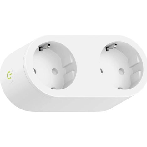 Smart Plug (Typ F), Smart Plug kompatibel mit Apple HomeKit, Siri, Alexa, Google Home und Google Nest, WiFi-programmierbarer Stecker mit Sprachsteuerung und Fernbedienung (1 Stück) (1/5)